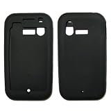 Solid Black Soft Silicone Gel Skin Cover Case for LG Arena KM900 [Bulk Packaging]