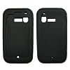 Solid Black Soft Silicone Gel Skin Cover Case for LG Arena KM900 [Bulk Packaging]
