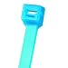 Panduit PLT4H-L76 Pan-Ty Cable Tie, Tefzel, Aqua Blue, Light-Heavy Cross Section, Straight Tip, 120lbs Min Tensile Strength, 4" Max Bundle Diameter, .075" Thickness, .300" Width, 14.6" Length (Pack of 50)