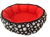 Petnap Round Red Heated pet cat dog bed Item 604