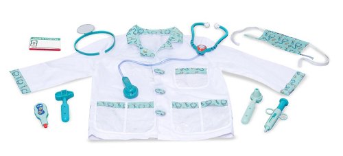 Melissa & Doug Doctor Costume Deluxe Role Play Set