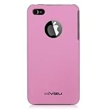 (Many Color Options) Verizon iPhone 4 CMDA case hard rubber crystal skin cover for iPhone 4G / 4th Generation compatible with 16GB / 32GB + front and back 4th gen screen protector