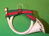 Hallmark Keepsake holiday horn fine porcelain Christmas ornament QX5146