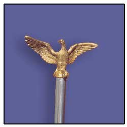 Eagle ornament for small flagpole