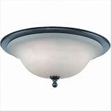 Royce Lighting RFM2247/3-46 Valhalla Flush Mount Ceiling Fixture Heirloom Bronze with Cream Snow Glass thumbnail