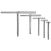 Starrett S229GZ Telescoping Gauge With 1 Telescoping Arm Set, 1/2" - 6" Range, 2-3/8 And 3-1/4" Handle Length (5 Pieces)