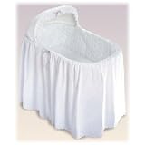 Jumbo Bassinet: One-Tier Eyelet Bassinet Bedding Set