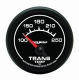 ES™ Electric Transmission Temperature Gauge 2 1/16 in. 100 - 250 Deg. F Incl. 1/8 in. NPT Sender 3/8/0.5 in. NPT Adapter Fittings Short Sweep