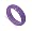 6 MM Wide Light Purple Jade Band Gemstone Ring Size 3.5