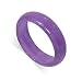 Jade 6 MM Wide Band Light Purple Gemstone Ring