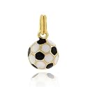 24K GOLD vermeil enamel SOCCER CHARM /PENDANT