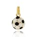 Jewelry : 24k Gold vermeil enamel soccer charm