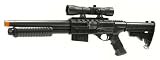 Spring M870 Pump Action Shotgun FPS-340 Scope, Flashlight, Collapsible Stock Airsoft Gun