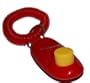 RED Big Button clicker with wrist band for Clicker training - click and train dog, cat, horse, pets