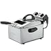 Waring Pro DF250 1800-Watt 2-1/5-Pound-Capacity Deep Fryer, Brushed Stainless