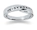 0.24 ctw. Woman's Round Diamond Wedding Band in 18K White Gold