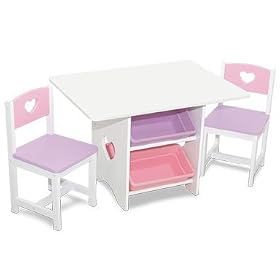 KidKraft Heart Table and Chair Set