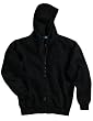 Prospect Cotton poly sueded finish hooded full zip sweatshirt