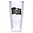 Tervis Tumbler Pirate Flag with Swords 24-Ounce Double Wall Insulated Tumbler, Set of 2