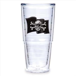 Tervis Tumbler Pirate Flag with Swords 24-Ounce Double Wall Insulated Tumbler, Set of 2 by