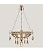 Fine Art Lamps 728540-1 Encased Gems 3 Light Ceiling Pendant in Silver with Amethyst-Tourmaline-Aquamarine-Clear Diamond crystal