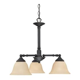 Thomas Lighting Rockford Painted Bronze Three-Light Chandelier by Thomas Lighting