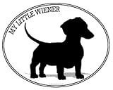 DACHSHUND Dog - Decal - Bumper Sticker, MY LITTLE WIENER. Can be used for Cars, Trucks, Notebooks etc.