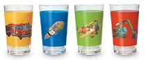 Crocodile Creek's Vehicles 4 Piece Children's Plastic Tumbler Set