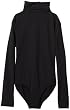 Capezio Girls 7-16 Turtleneck Long Sleeve Leotard,Black,L (12-14)