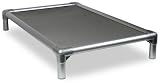 Kuranda All-Aluminum Chewproof Dog Bed - XL (44x27) - Ballistic Nylon - Smoke