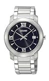 Seiko Stainless Steel Bracelet Black Dial Men's watch #SGEE95