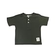 Private Label - Toddler Boys Short Sleeve Henley T-Shirt, Army Green (Size 3T)