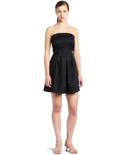 Black And White Dresses:Ruby Rox Juniors Tube Jacquard Dress Images