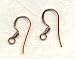 Copper Hammered Earwires, Coil