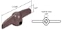 Star Brown T-Crank Window Operator Handle; 3/8" Spline Size for Anderson