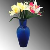 Glass Wall Vase - Cobolt Blue