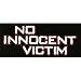NO INNOCENT VICTIM - Logo - Sticker