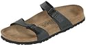 Birkis slipper ''Tahiti'' , Birko-Flor , black with a narrow insole