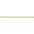 14-karat-gold Concave Anchor Chain Bracelet 9"