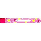 Infoband - Child Safety ID Wristband: Pink Hearts