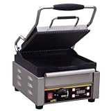 Buffalo Single Contact Grill Ribbed top, flat base plate