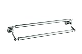 KOHLER K-13117-CP Pinstripe 24-Inch Double Towel Bar, Polished Chrome