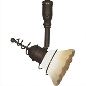 Saratoga Track Lighting Head with Wire Wrap in Antique Bronze by Sea Gull Lighting