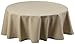 C'est Ca Textiles 140 cm Diameter Round Table Cloth, Taupe