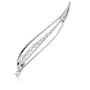 1.5 Carat Journey Diamond Brooch in 14 Karat White Gold