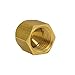 Plumbest&Trade; Ltconnections&Trade; Series 40 Tube Cap, 3/8 Inch, Flared, Brass, Yellow