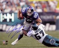 Shockey, Jeremy (New York Giants) Autographed/Hand Signed 8x10 Photo