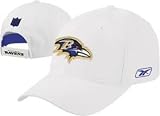 Men's Baltimore Ravens Basic Cotton White Cap