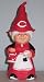 Cincinnati Reds 11 Inch Female Garden Gnome