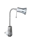 Trio-Leuchten 8951211-07 Halogen-Stecker-Spot 1xHI35W GU10 mit Schalter+Flexarm Nickel matt
